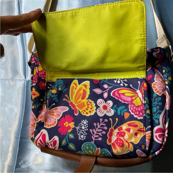 Lili Bloom pink and blue crossbody bag - Picture 5 of 11